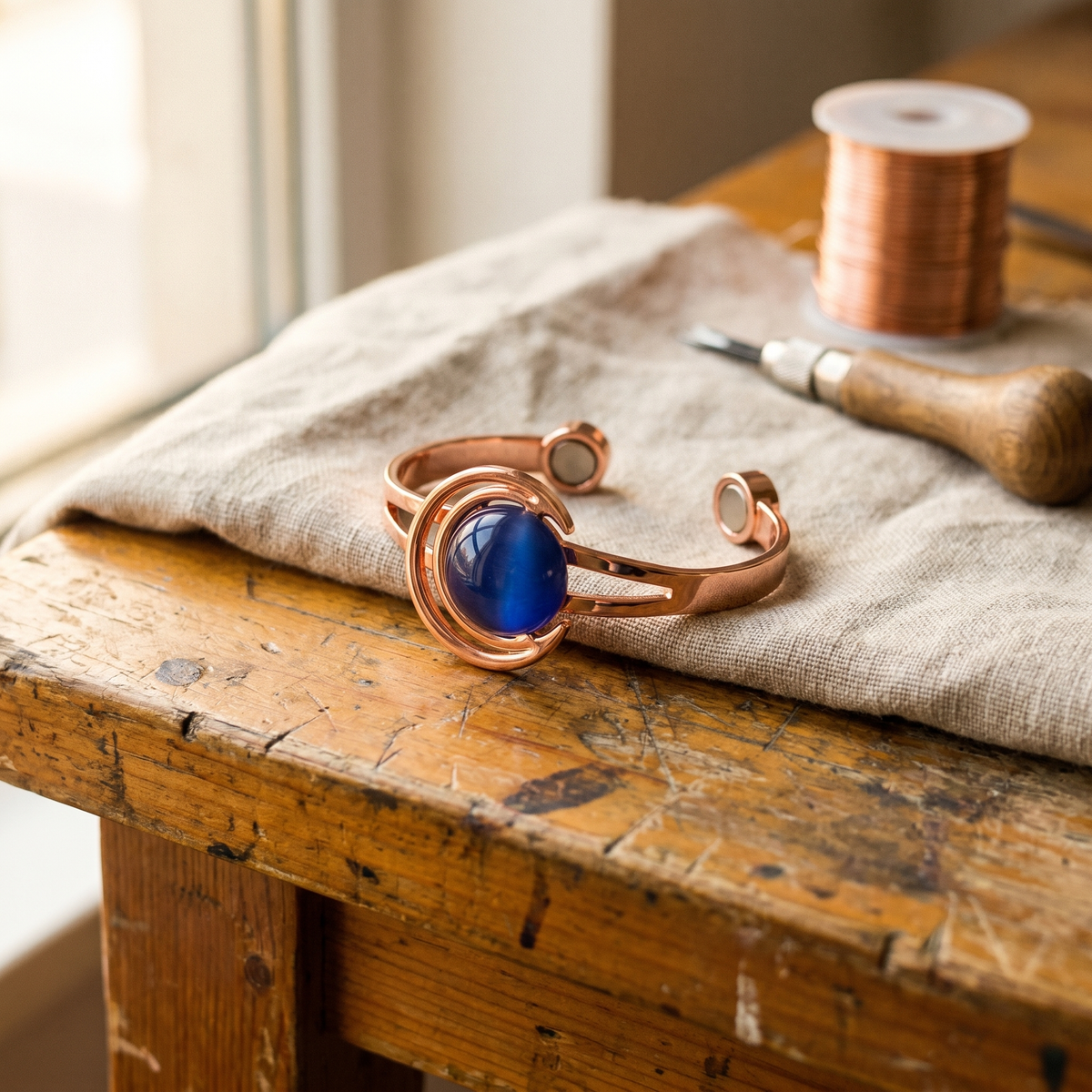 Copper Sphere Bracelet