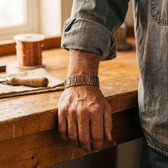 Grit Men's Copper Cuff Bracelet