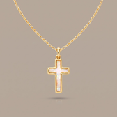 Opal Cross necklace