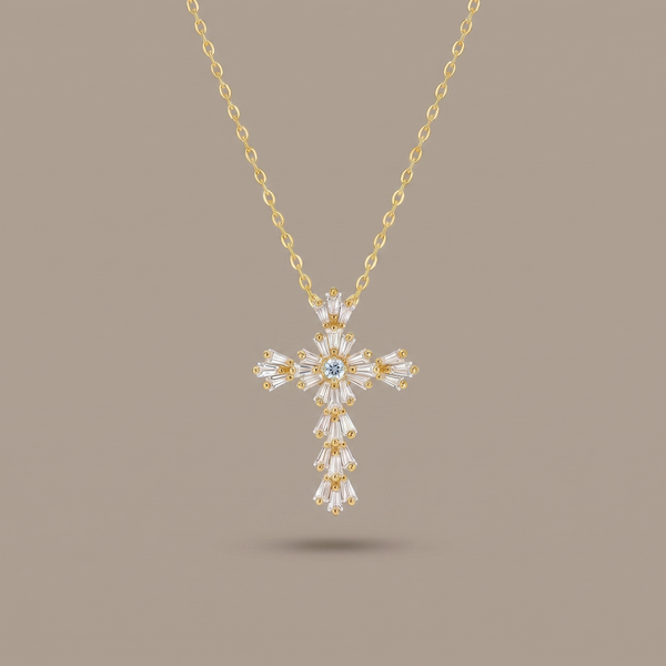 Radiant Cross Necklace