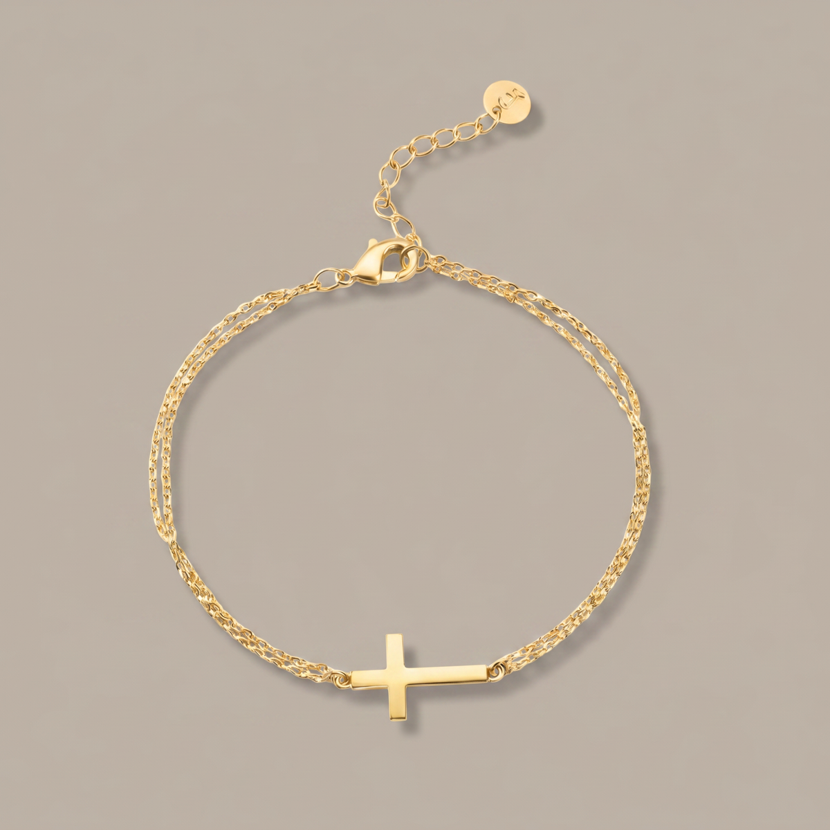 Slat Cross Bracelet