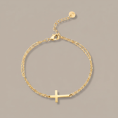 Slat Cross Bracelet