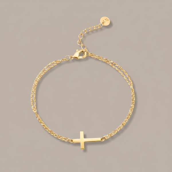 Slat Cross Bracelet