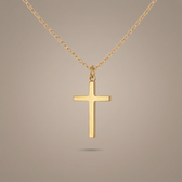 Slat Cross Necklace