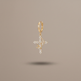 The Crown and Cross Earrings