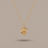 Tiny Sacred Heart Necklace