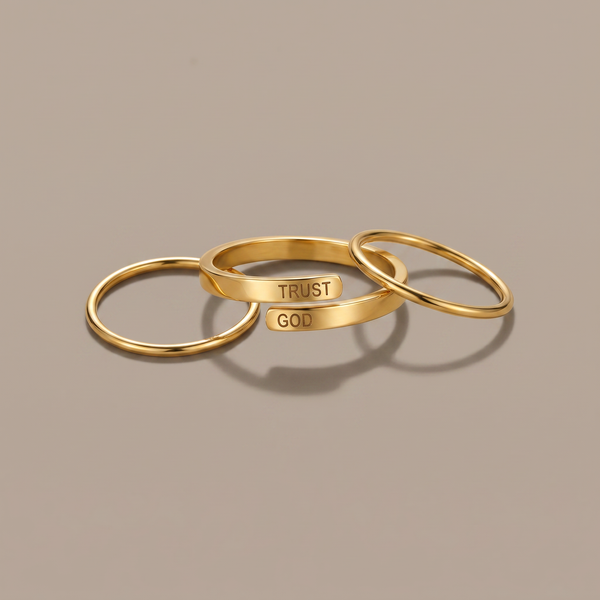 Trust God Adjustable Ring