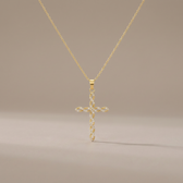 Twisted Cross Necklace