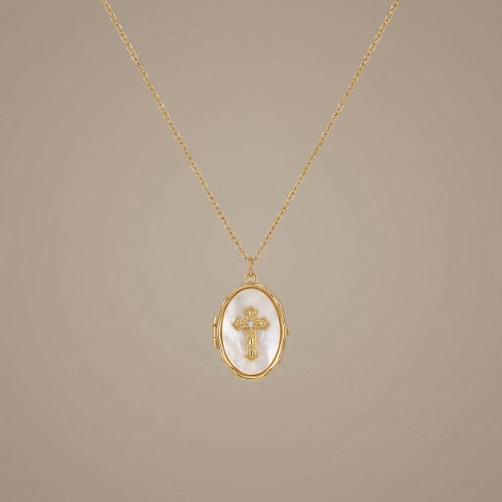 Cross Locket Necklace