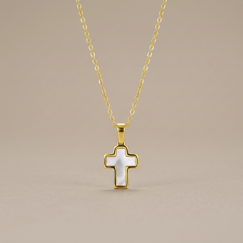 Shell Cross Necklace