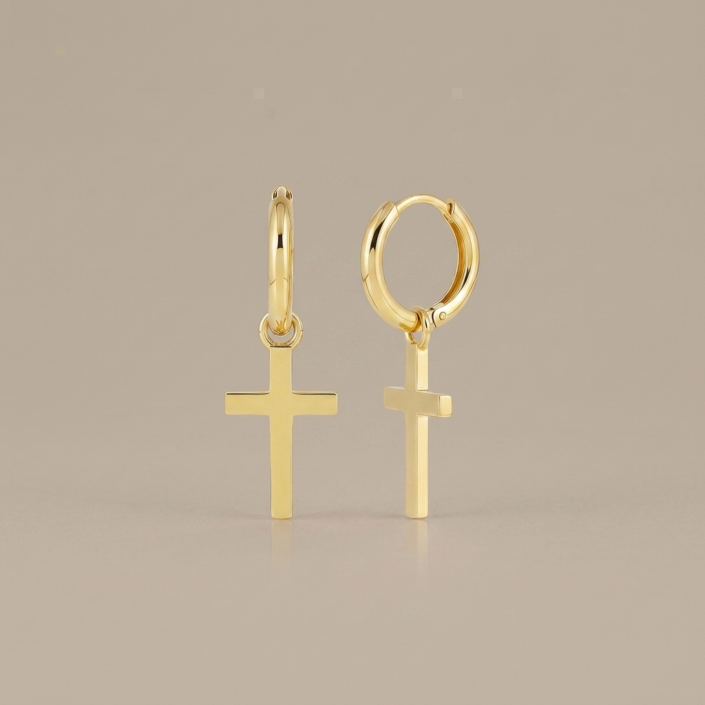 Classic Cross Hoops
