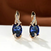 Regal Midnight Drop Earrings